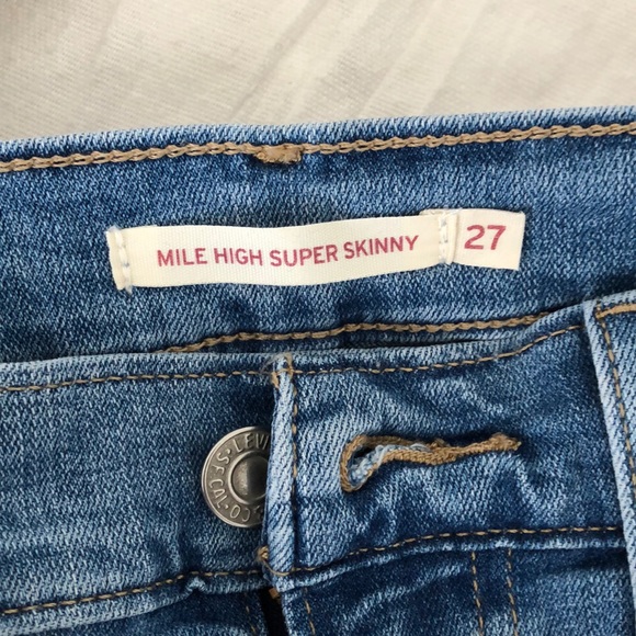 Levi’s mile high super skinny 27 - Picture 5 of 5